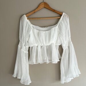 Elegant White Women's Top